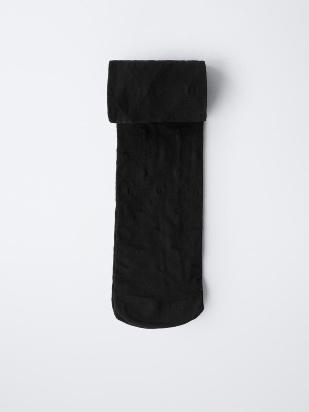 NWT. Zara Girls Black Microfiber Tights. Size 10-12 years.